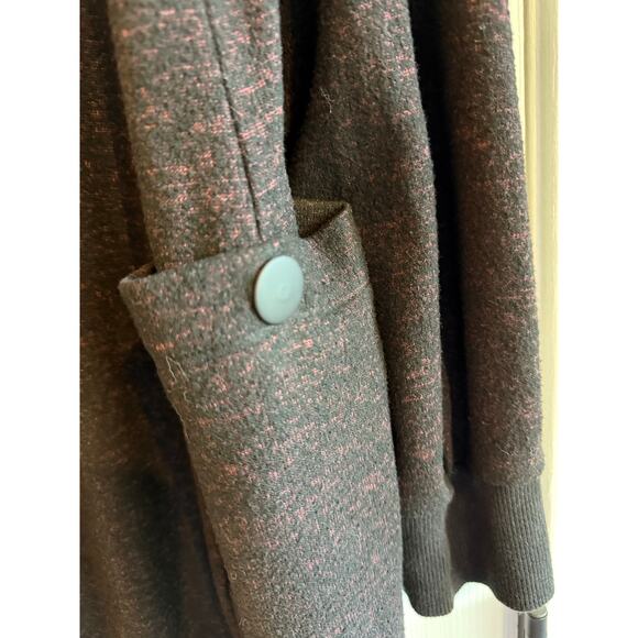 CAbi 4125 Cuddle Dress Black Burgundy Fall 2021 3/4 Zip Size XL Lagenlook Cozy - Picture 8 of 8